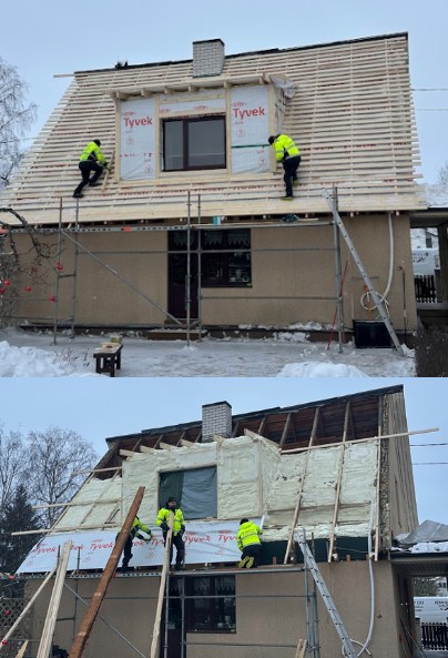 Katusetööd eramajal